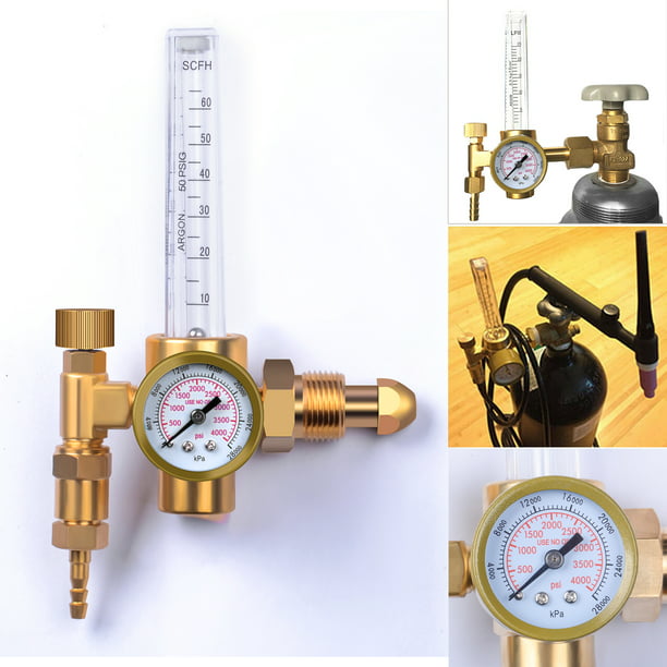 Mig Tig Flow Meter Argon/CO2 Welding Regulator 1-4000psi Pressure Reducer Flow Gauge 